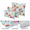 thumbnail image 4 of Unique Bargains Sac à Collation en Polyester Réutilisable et Lavable, Sac à Sandwich 3 Tailles, Motif Gâteau Vert 2 Ensembles/6 Pcs, 4 of 7