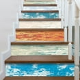 21x100cm Stairs Stickers Wood Grain Selfadhesive Wallpaper Wall Decal