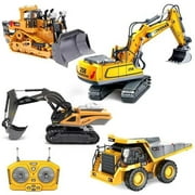UNO1RC NM60524 Alloy Excavator Bulldozer Dump Remote Control for K-Lift Tipper Truck Engineering Vehicle Combination Simulation Model Toy