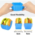 thumbnail image 2 of 4 piezas de hamburguesas de silicona para hamburguesas, revestimiento antiadherente fijo, forma de hamburguesa para barbacoa, hamburguesa sanitaria, soporte para hamburguesas de silicona, caja para s TUNC Sencillez, 2 of 5