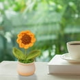 thumbnail image 4 of Zeceouar Simulated Flower Pot Finished Woolen Flower Indoor Car Decoration Small Pot, 4 of 6
