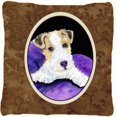 thumbnail image 1 of Carolines Treasures SS8971PW1414 Fox Terrier Coussin Décoratif en Tissu Intérieur & Extérieur, 1 of 4