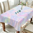 thumbnail image 4 of GZHJMY Unbreakable Square Tablecloths with Dust and Wrinkle Resistance-54x72In,Bright Colours Wedding Kitchen Picnic Buffet Holiday Party Decoration, 4 of 7