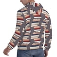 thumbnail image 3 of Hoodies for Men - stack books cute vintage print Long Sleeve Comfrt Men'S Fashion Hoodies & Sweatshirts, Sweatshirts for Men Hoodies Pullover Clothing Clothes with Pouch, 3 of 7