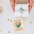 thumbnail image 5 of Hearth & Gear Lover Pocket Hug With Card – Sea Glass Heart With Rod & Design Inspirational Keepsake For Fishermen Anglers Dad Pocket Charm, 5 of 5