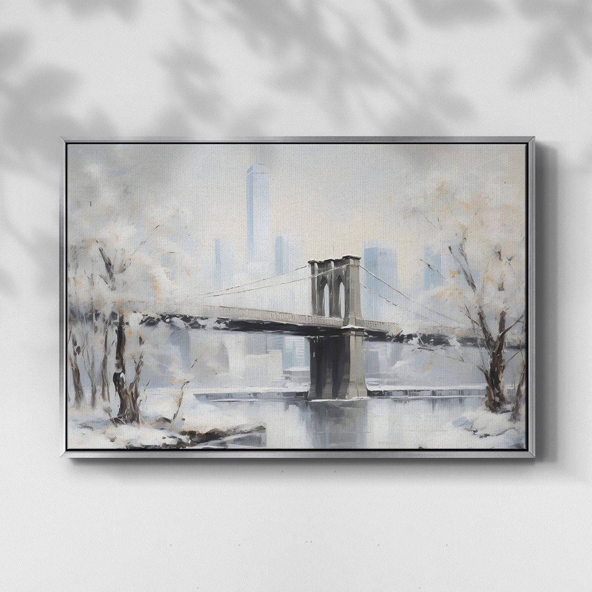 Vintage Landscape-CCXXII By Wexford Home Framed in Silver Wood Gallery Wrapped Canvas 27 in. x 41 in.