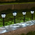 thumbnail image 4 of Weloille 2Pcs Outdoor Garden Glass Stainless Steel Yard LED Solar Lights Lamp, 4 of 9