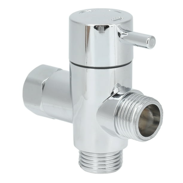 Shower Head Splitter, Three Way Water Separator ABS Widely Use Polished