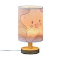 thumbnail image 2 of Baby Stars Table Lamp USB Bedside Desk Nightstand Lamp Printed Gifts Small Lamp Wood Base for Bedroom Living Room Kids Room College Dorm, 2 of 7