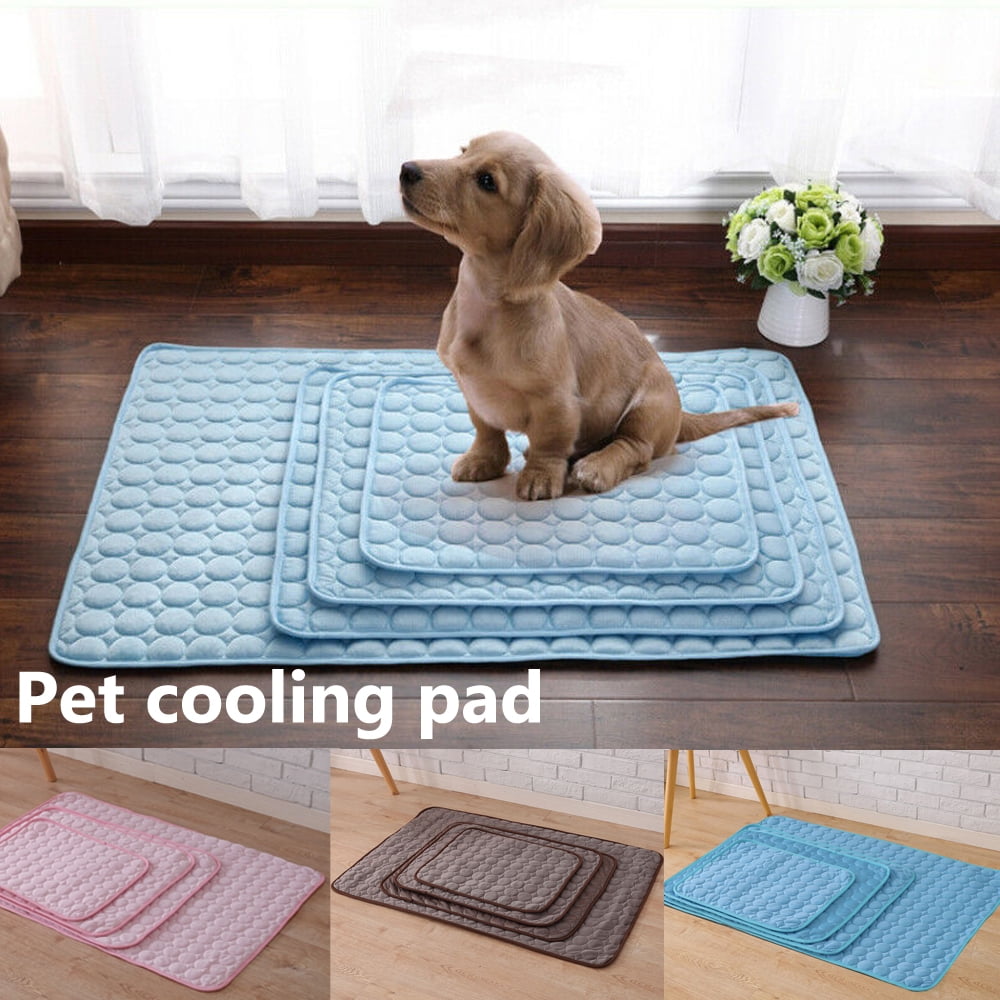 Pet Self Cooling Gel Mat Cool Mat For Dogs Cats Pad Bed Mattress Heat Relief New 