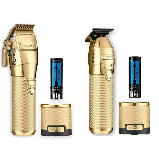 BaByliss PRO GOLDFX FXONE Professional Clipper & Trimmer Set, FX899G & FX799G