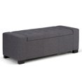 thumbnail image 1 of Grand pouf de rangement rectangulaire Santa Fe de WyndenHall, 1 of 8