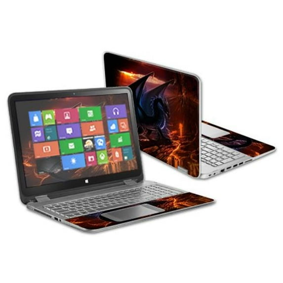 MightySkins HPENVY15-Fire Dragon Skin Decal Wrap for 15.6 in. HP Envy x360 2014 Version Laptop - Fire Dragon