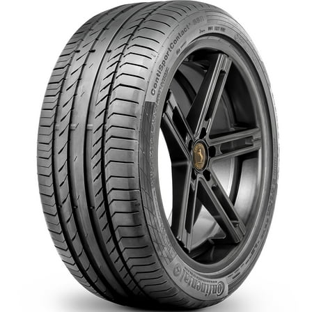 Continental ContiSportContact 5 SSR 245/40R18 RF 97Y XL (MO) Performance Tire Fits: 2006-16 Mercedes-Benz E350 4Matic, 2016-22 Subaru Impreza Base