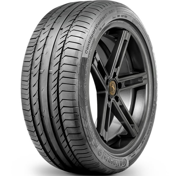 Continental ContiSportContact 5 SSR 245/40R18 RF 97Y XL (MO) Performance Tire Fits: 2006-16 Mercedes-Benz E350 4Matic, 2016-22 Subaru Impreza Base