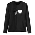 thumbnail image 2 of Hauts à Manches Longues pour Femmes Décontractés T-Shirts Imprimés Décontractés Amples à Col Rond à Manches Longues Hauts Blouse Hauts pour Femmes Décontractés, 2 of 5