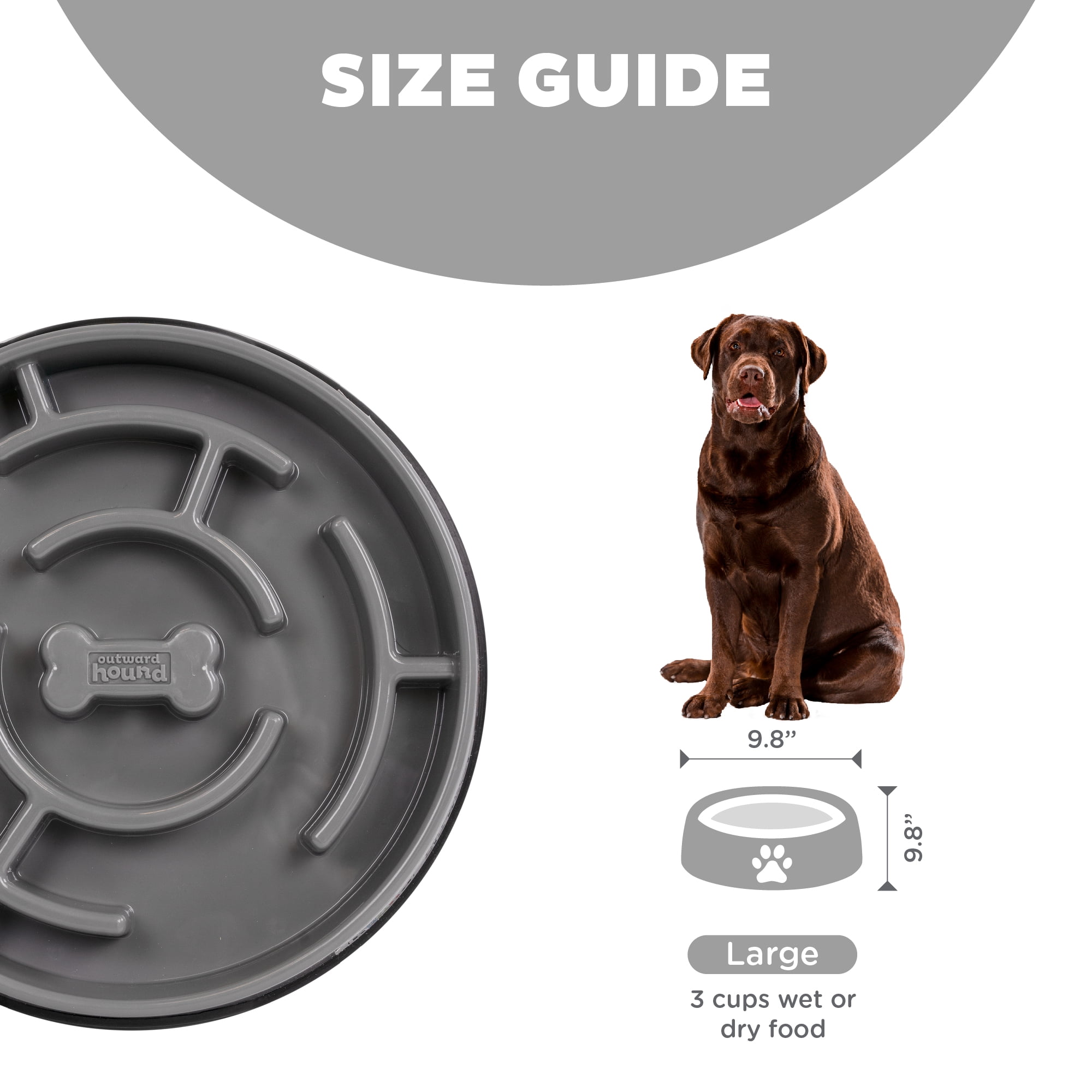 (2 pack) Outward Hound Fun Feeder Maze Gry LG