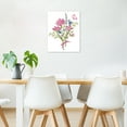 thumbnail image 2 of Watercolor Floral Canvas Wall Art Pink Blue Flowers Green Leaf Botanical Butterfly Prints Posters Living Room Decor Modern Rustic Natural Home Art Bedroom Bathroom Office Wall Decor,12x12 Inches, 2 of 5