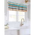 thumbnail image 3 of Valances for Windows Abstract Board Rod Pocket Cafe Window Treatments Valance Curtains for Kitchen Bathroom Laundry Basement Windows 60"x14", 3 of 9