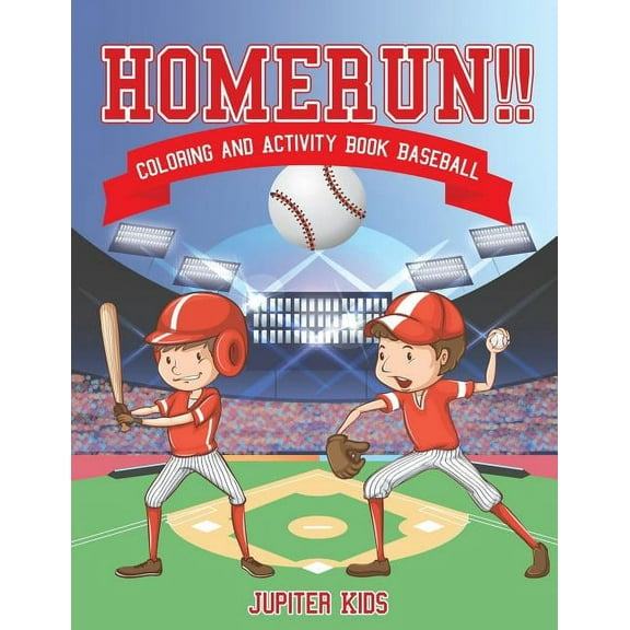 Homerun!! Coloring and Activity Book Baseball, (Paperback)