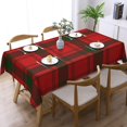 thumbnail image 2 of Rectangle Table Cloth, MacQuarrie Tartan red Green Plaid Resistant Washable Tablecloth Decorative Table Cover for Dining, Indoor and Outdoor, 2 of 6