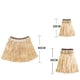 thumbnail image 4 of 3X Traje de Falda de Hierba Hawaiana de Brazo EláStico Cubierta de Pies Falda de Hierba Hula Traje de Baile Playa Vacaciones de Verano Fiesta de Bodas Favor (Color Paja), 4 of 5