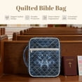 thumbnail image 6 of Xoenoiee Wolf Pattern Bible Cover Bible Book Cover Bible Case for Women Men Carrying Case Book Protector Quilted Bible Covers Study Supplies Accessories Christian Gift, 6 of 7