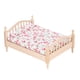 thumbnail image 2 of Mini cama doble para casa de muñecas 1:12, detalles exquisitos realistas, muebles para casa de muñecas, cama doble para regalos de casa de muñecas 1:12, 2 of 8