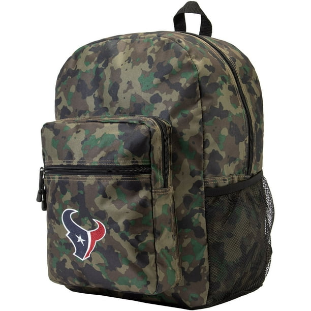 NFL Houston Texans "Daybreak" Backpack, 17" x 7.5" x 12.5" Camo