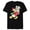 Black, variant on Vintage Donald Duck with Holiday Present - Short Sleeve Blended T-Shirt for Adults - Customized-Ocean Blue