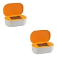 thumbnail image 1 of relayinert Stylish Desktop Countertop Mask Dispenser Storage Box with Lid Spacious Holder Plastic Baby Yellow 21x14x7.8cm 2Set, 1 of 6