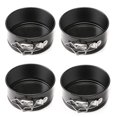 thumbnail image 1 of 4-piece loose bottom locking baking pan, 4-inch carbon cake, 1 of 5