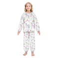 thumbnail image 2 of Fluffy Pajamas Set Fuzzy Winter Warm Pj Sets Pullover Tops and Long Pants Unicorns and Magic Wands Medium, 2 of 8