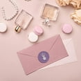thumbnail image 2 of 1set Lavender Wax Seal Stamp Flower Sealing Wax Stamp 30mm/1.18inch Removable Brass Head Sealing Stamp with Wooden Handle for Wedding Invitations Cards Gift Wrap, 2 of 7