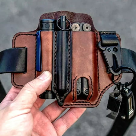 

OUSITAI Multitool Leather Sheath Organizer Storage Belt Waist Bag Edc Pocket Organizers