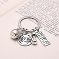 thumbnail image 5 of SPRING PARK Dumbbell Barbell Shape I Can Letter Pendant Key Ring Holder Keychain Portable Hangs Keychain, 5 of 8