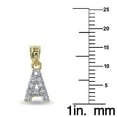 thumbnail image 2 of Genuine 14k Yellow Gold 0.59" Cubic Zirconia CZ Initial Letter A Pendant Necklace 16", 18", 20", 22" Trendy Charm Initial Necklaces for Women, 2 of 8