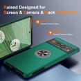 thumbnail image 2 of KOMI for Google Pixel 7 Pro Case, Slim Fit Case for Pixel 7 Pro with Invisible Ring Kickstand, [Military Grade Drop Tested] Dual Layer Shockproof Protective Phone Case for Pixel 7 Pro 6.7", Green, 2 of 5