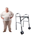 thumbnail image 1 of Andadera Bariátrica Reforzada | Soporta 200 kg | Llantas Dobles 5” | Ajuste de Altura | Plegable y Ergonómica | Andador en U para Mayor Espacio, 1 of 9