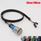 thumbnail image 2 of Interruptor pulsador momentáneo de acero inoxidable de alta corriente de 22 mm, 220 V, 12 V, luz LED, 15 A, 1 NO, 1 NC, 2 of 5