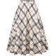 thumbnail image 2 of Falda Larga de Cintura Alta elástica para Mujer, Acampanada, a Cuadros, para Invierno, cálida Beige D39 G Beige D39 G Xishao ropa, 2 of 2