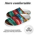 thumbnail image 6 of Kdxio Tropical Vacation Essentials Women's Men's Slippers Plush Slip-On House Slipper for Winter Indoor Soft Cushion Non-slip Fluffy Slides Slippers-35/36, 6 of 7