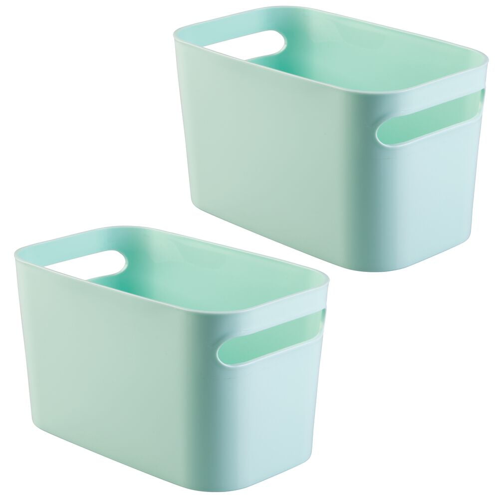 mDesign Plastic Kids Toy Box Storage Organizer Tote Bin, 10