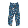 thumbnail image 6 of Uemuo Hawaiian Style Pattern Men's Wide Leg Palazzo Lounge Pants with Pockets Light Weight Loose Comfy Casual Pajama Pants-Medium, 6 of 9