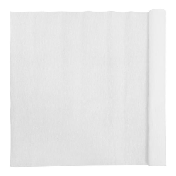 KAKOWELY Rouleaux de Papier Artisanal Blanc 1 Rouleau de Papier Crêpe pour Bricolage Remplacement Rouleau de Papier Artisanal Ornement en Papier Crêpe Accessoire pour Lanternes Fleurs et Plus