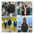 thumbnail image 5 of Mochila escolar impermeable para hombre 50L Lab.g negra, 5 of 5