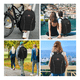 thumbnail image 5 of Mochila escolar impermeable para hombre 50L Lab.g negra, 5 of 5
