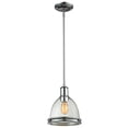 thumbnail image 1 of Z-Lite 719MP-CH 1-Light Mini Pendant with Chrome Finish and Clear Seedy Shade, 1 of 3