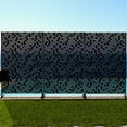 thumbnail image 5 of Kozyard Metal Privacy Screen 74" H x 47.2" W Decorative Outdoor Divider with Stand Panels Freestanding Screen Set for Deck Patio Balcony Garden Outdoor&Indoor (Black/Dotted Line), 5 of 7