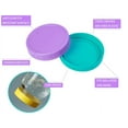 thumbnail image 6 of 18 Pack 9 Wide Mouth & 9 Regular Mouth Mason Jar Lids with Silicone Rings,Thickened Leak-proof Lids Fit Ball,Kerr and More, 18 Color Plastic Lids, 86mm &70mm Plastic Mason Jar Lids, 6 of 7